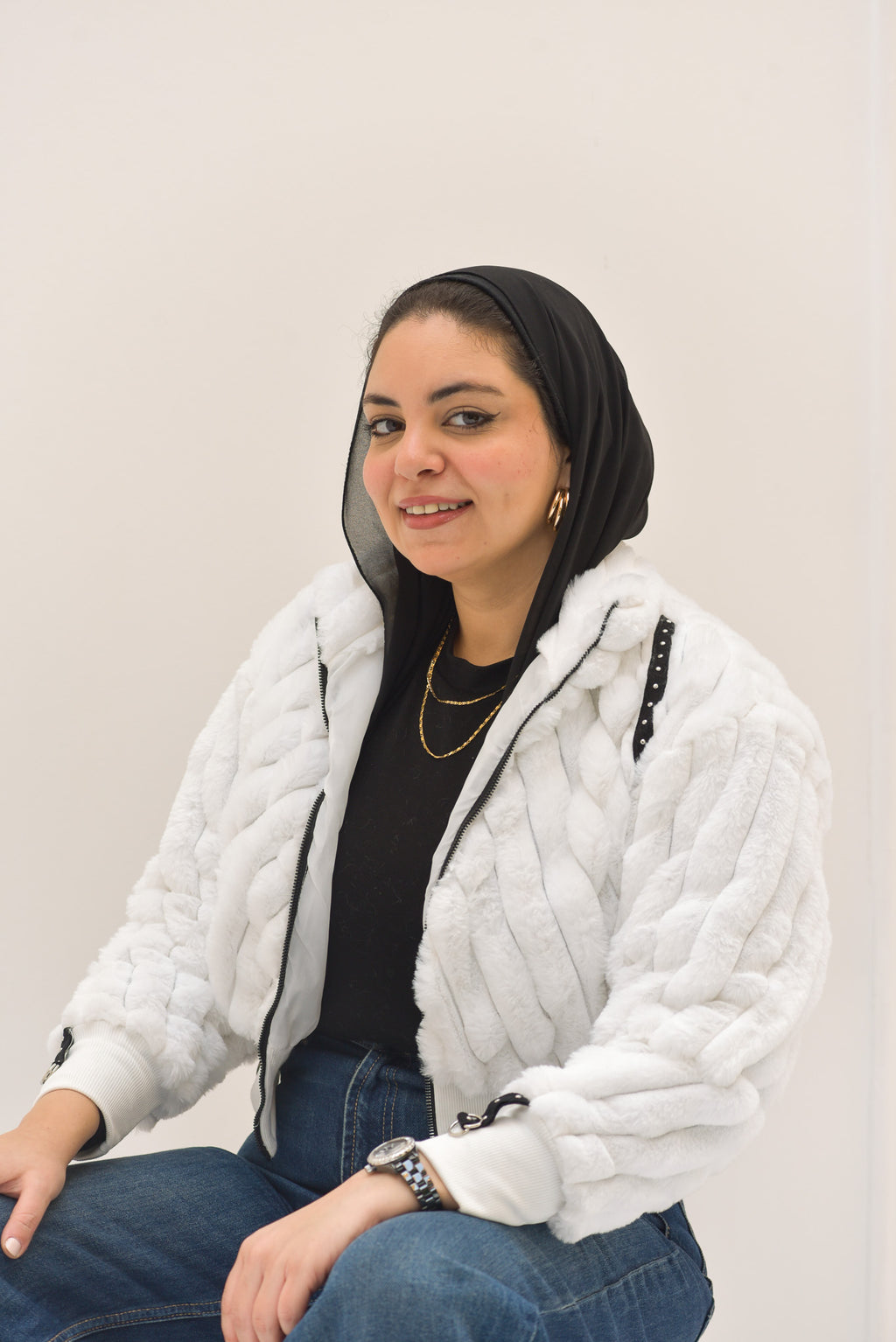 THE VELVET WAVE CROPPED JACKET