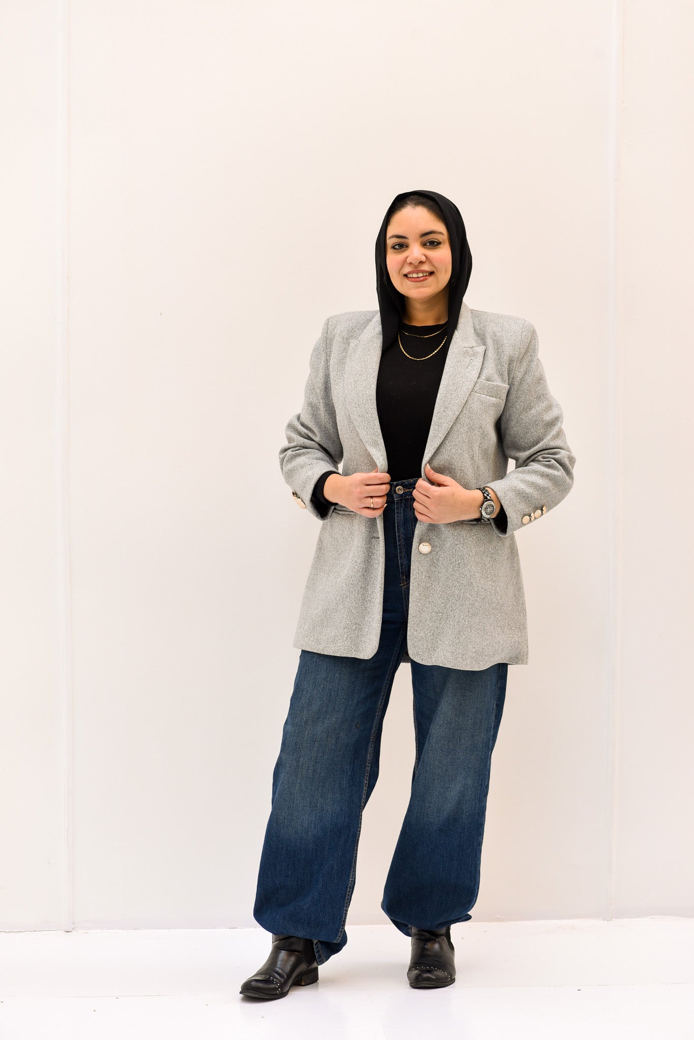 The Light Gray Relaxed Blazer