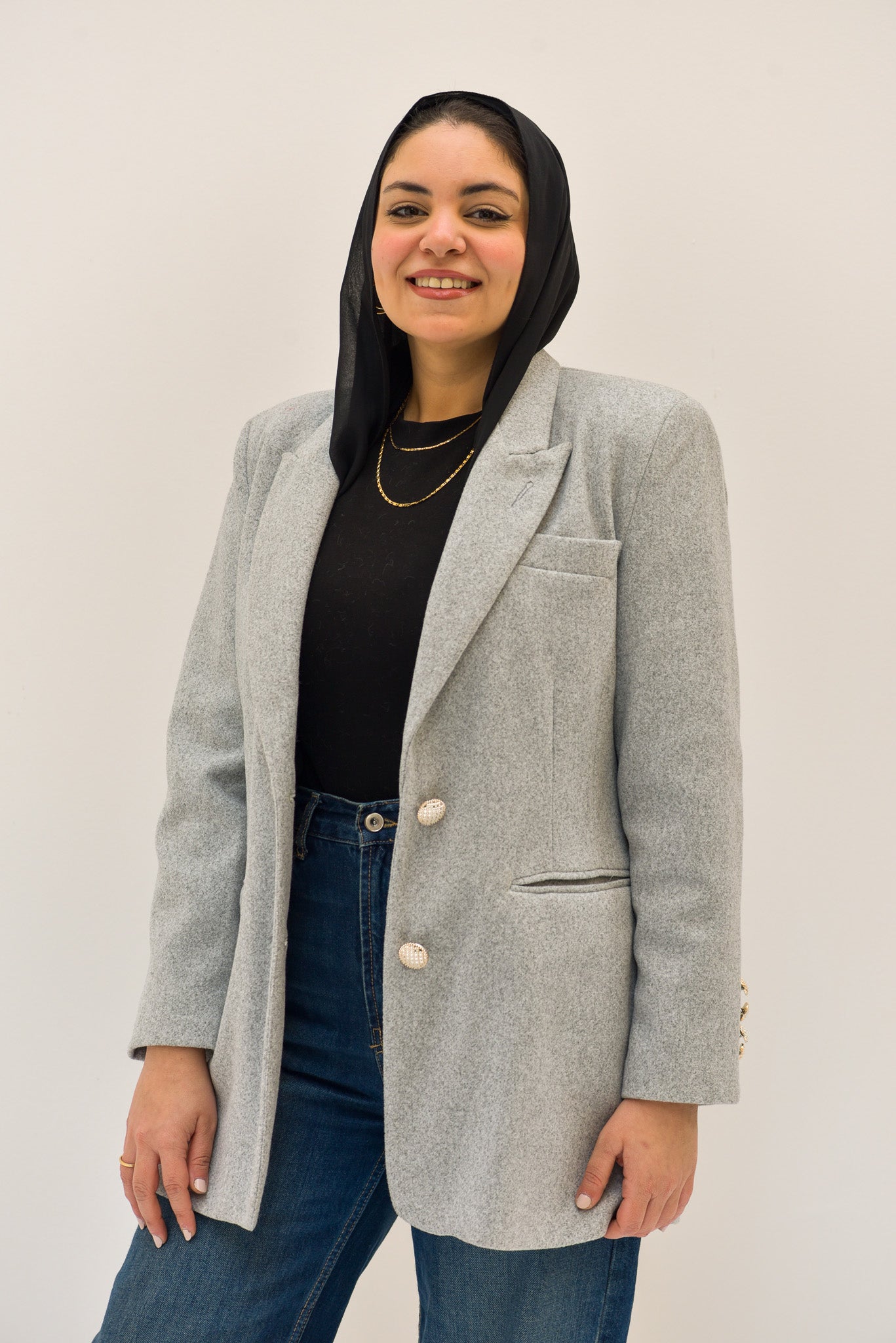 The Light Gray Relaxed Blazer