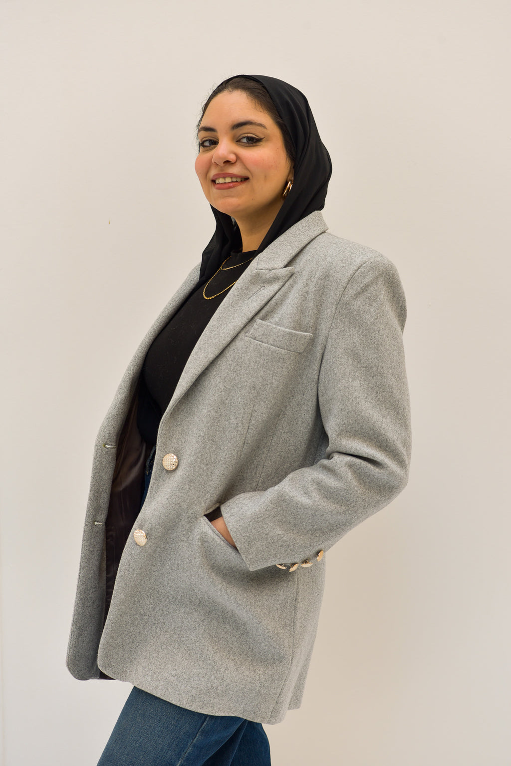 The Light Gray Relaxed Blazer