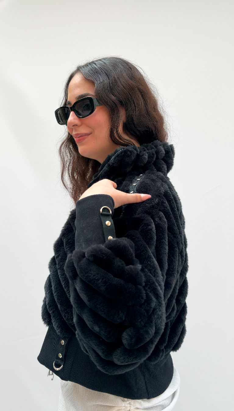 THE VELVET WAVE CROPPED JACKET