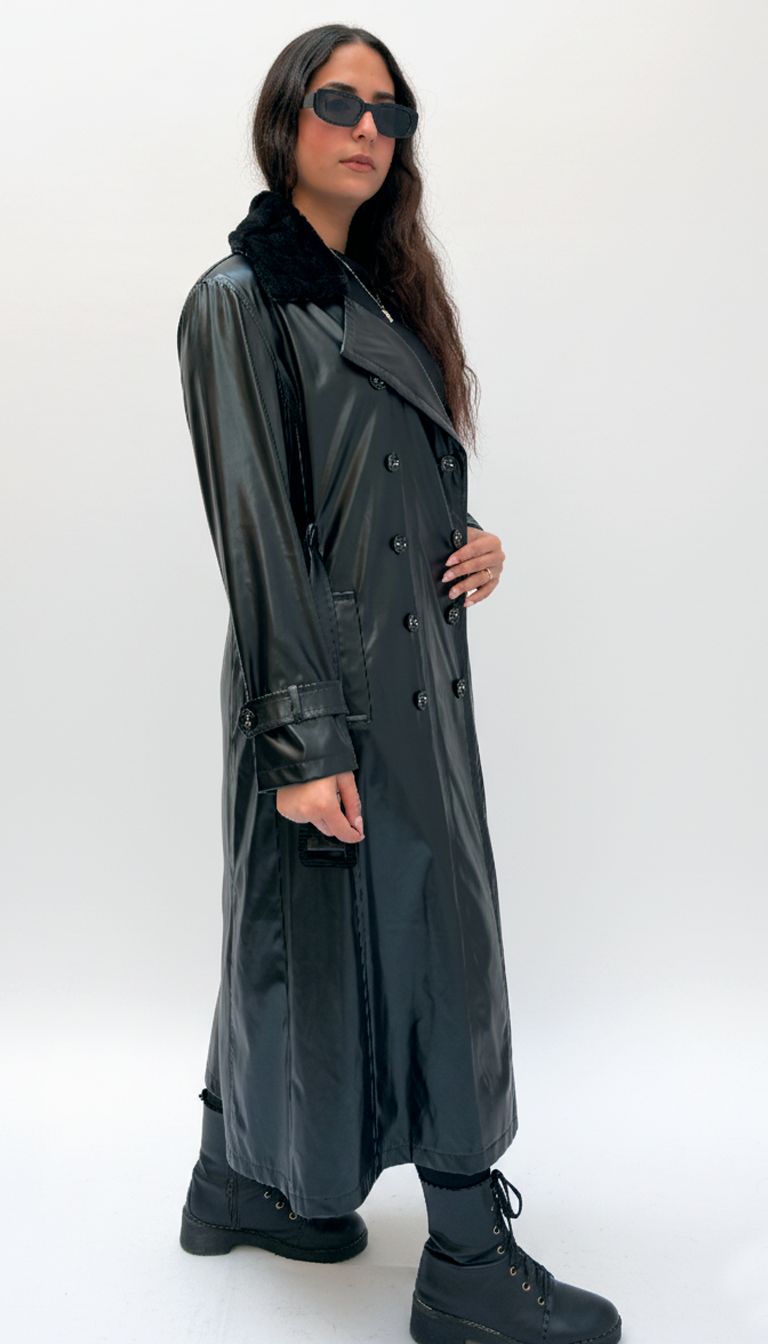 The Blackout Flow leather coat