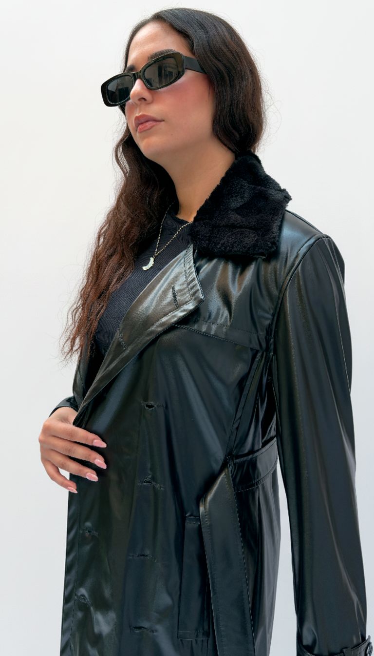 The Blackout Flow leather coat