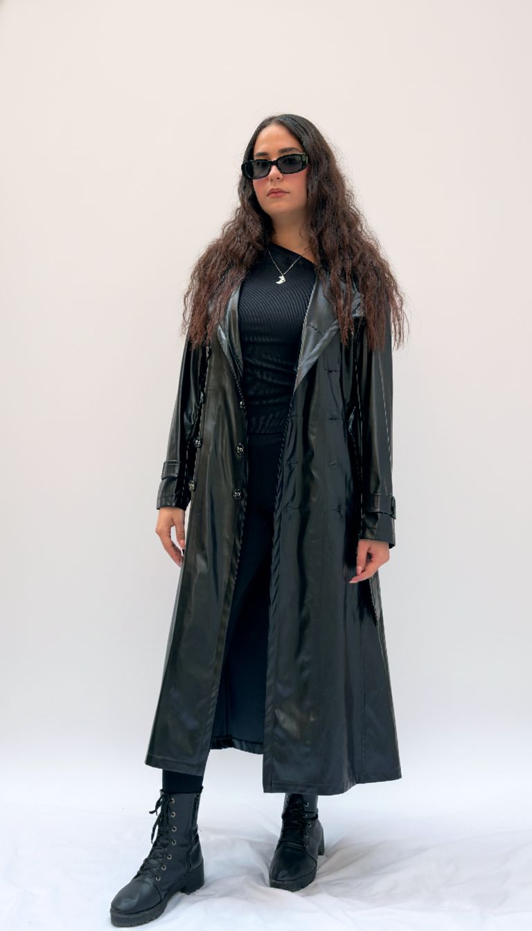 The Blackout Flow leather coat